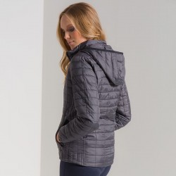 Plain Women's honeycomb hooded jacket 2786 Outer: 36gsm, Lining: 52gsm, Wadding: 250 GSM